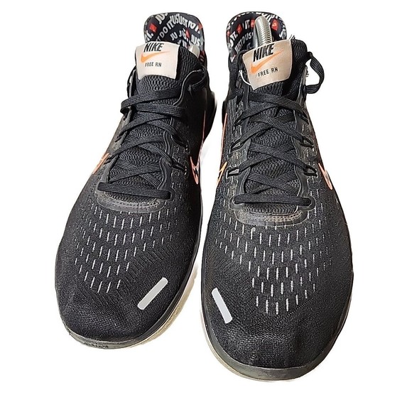 Nike Free Run Just Do It 2018 BLACK Fitness Workout Sneakers Shoes Mens‎ 11 - Picture 2 of 8